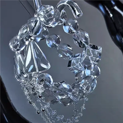 צמיד אבן קריסטל לבן